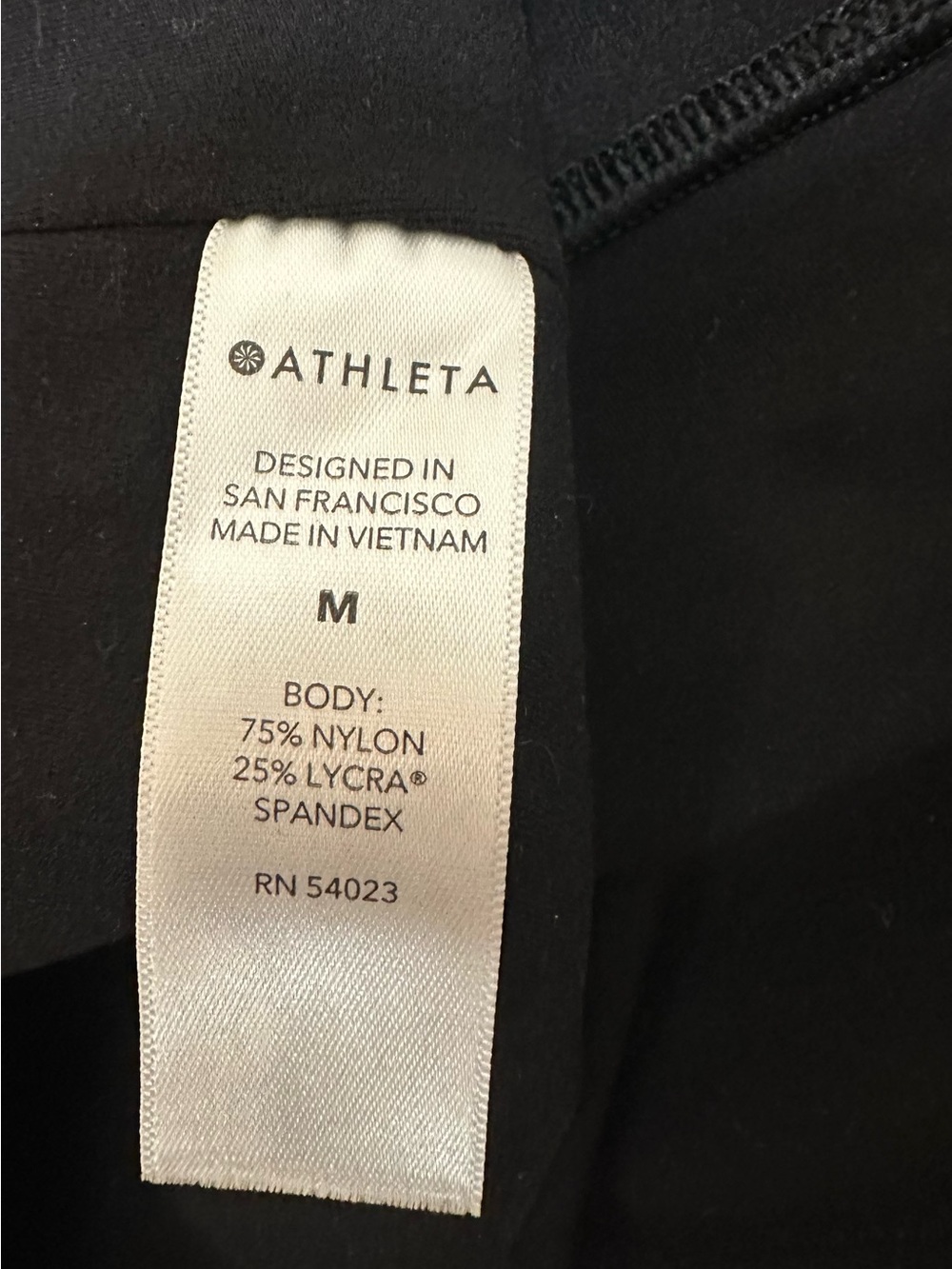 Athleta Black Leggings - Picture 2 of 3